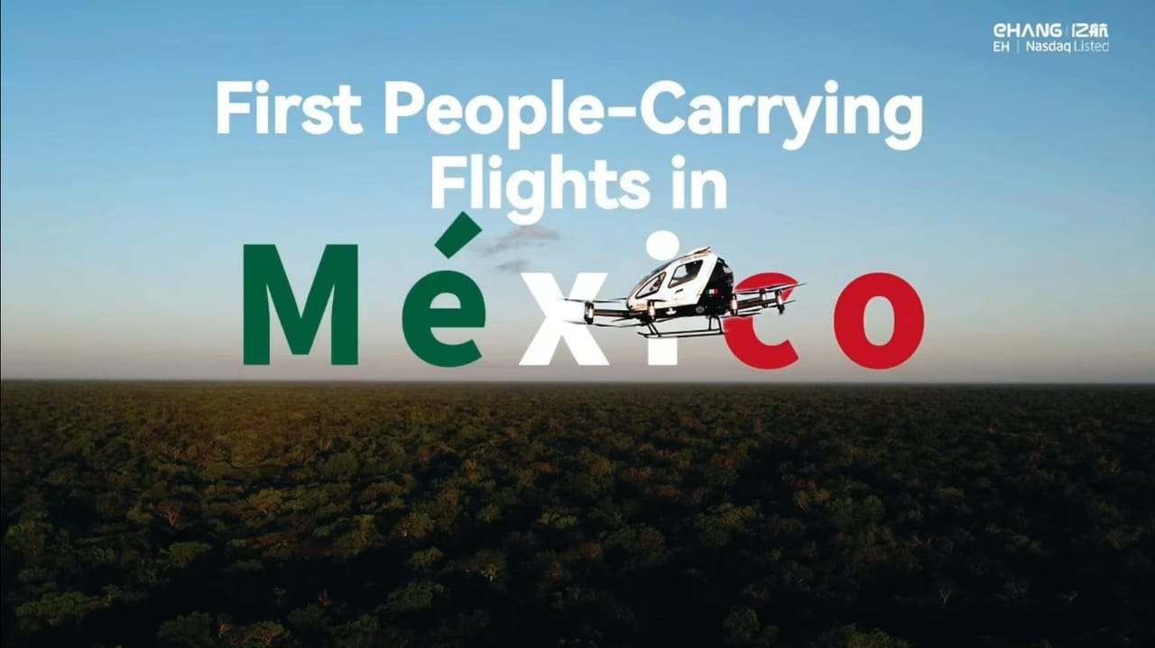 EHang EH216-S Conducts First People-Carrying Flights in Mexico and Latin America at FAMEX Tulum Air Show 2026