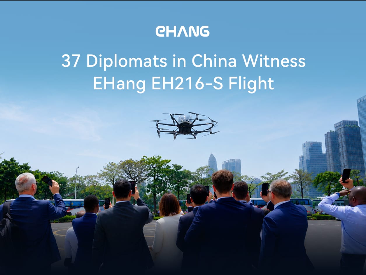 Diplomats from 37 Countries Explore the"Air Taxi" at Haixinsha